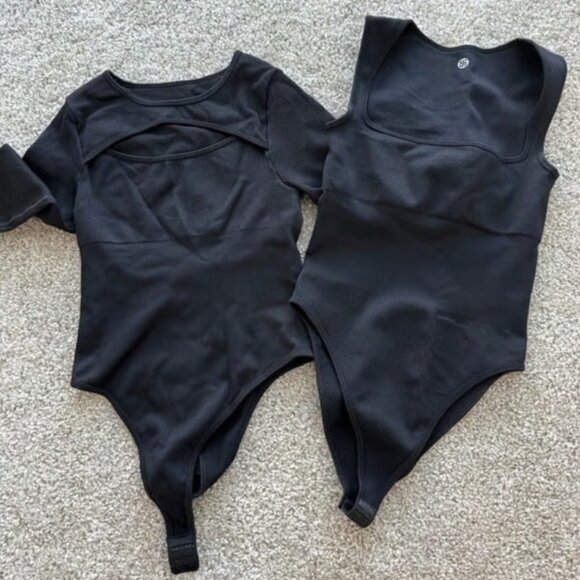 Bundle: Round Neck Hollow Chest Sexy Bodysuit | XS | Form-Fitting Stretch NWOT - Picture 10 of 12